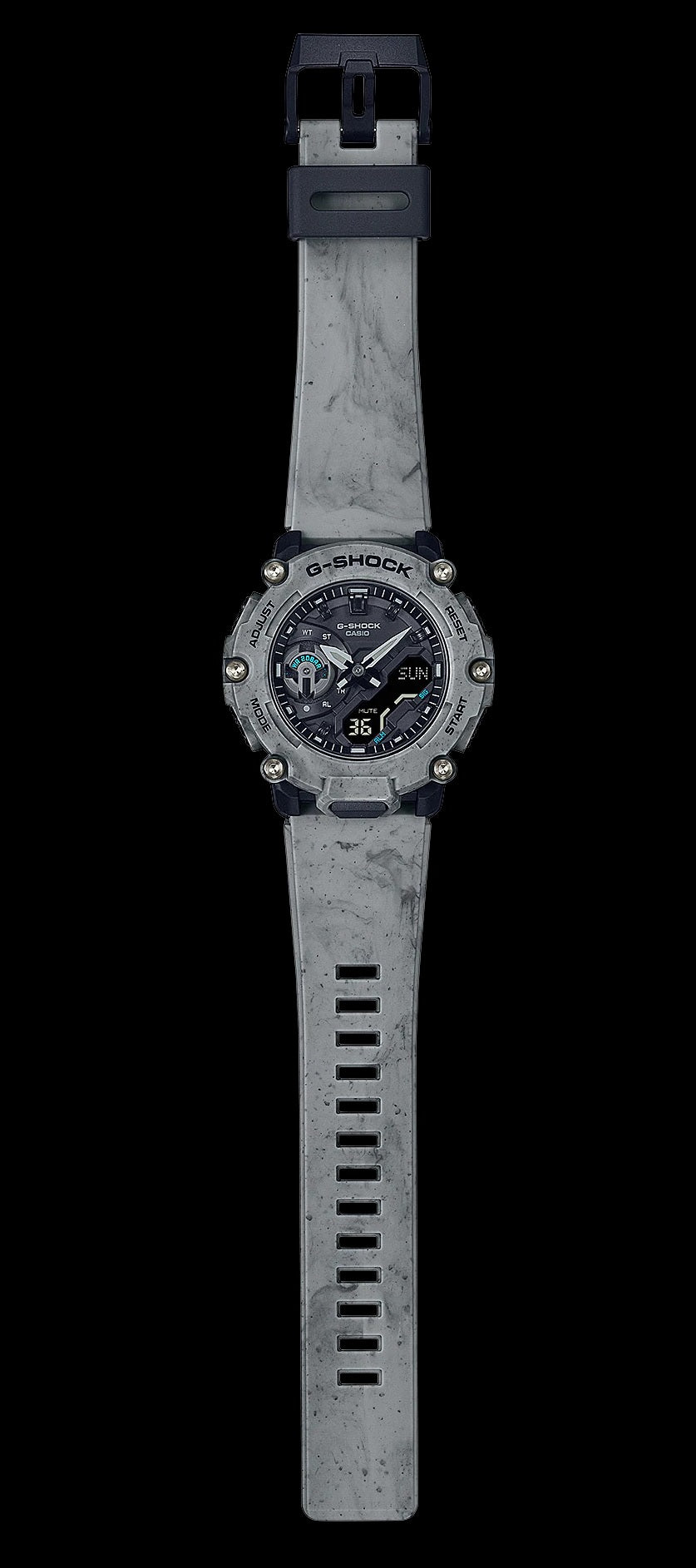 Casio G-Shock GA-2200SL-8A Sand and Land Series Carbon Core Guard Grey Resin Band Analog Digital Gents Sports Watch