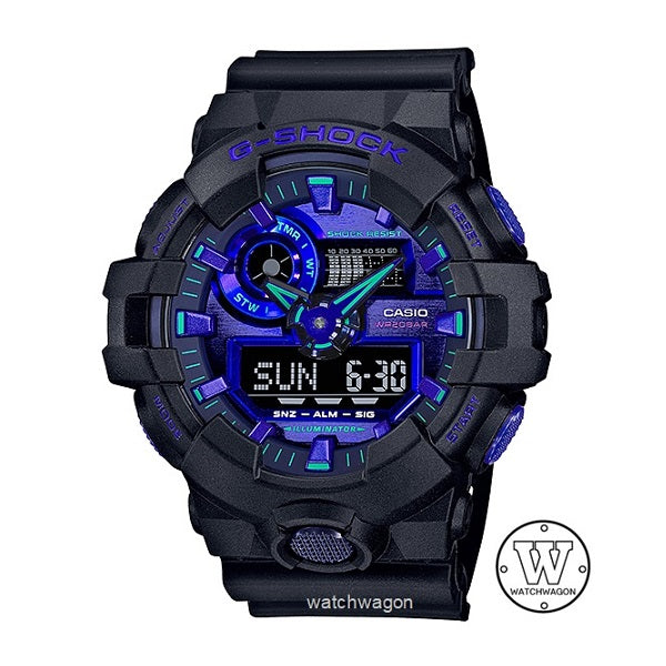Casio G-Shock GA-700VB-1A Black Resin Band X-Large Analog Digital Getns Sports Watch ga-700 ga700 ga-700vb-1ad