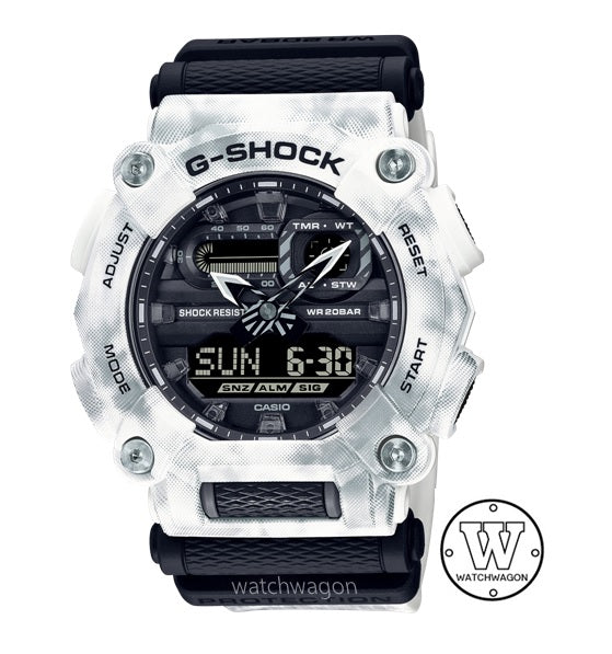 Casio G-Shock GA-900GC-7A Snowflakes Design Resin Band Analog Digital Gents Sports Watch ga-900 ga900 ga-900gc-7adr