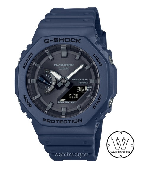 Casio G-Shock GA-B2100-2A Blue Tough Solar Bluetooth Smartphone Link Analog Watch Casioak ga-b2100-2adr  ga-b2100
