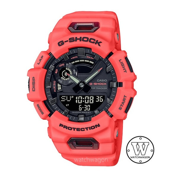 Casio G-Shock GBA-900-4A Orange Bluetooth Step Tracker Analog Digital Gents Watch GBA-900 gba-900-4adr