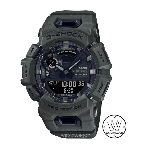 Casio G-Shock GBA-900UU-3A Army Green Bluetooth Smartphone Connectivity MIP Display Step Counter GBA-900