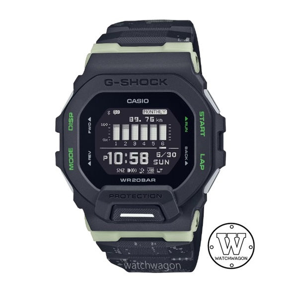 Casio G-Shock GBD-200LM-1 G-SQUAD Bluetooth Mobile link Digital Black Resin Band Gents Watch gbd-200 gbd200