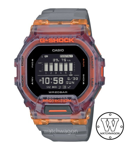Casio G-Shock GBD-200SM-1A5 SMART WATCH Bluetooth Mobile link Translucent Resin Bezel Digital Watch gbd-200