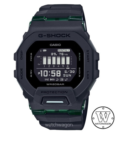 Casio G-Shock GBD-200UU-1 G-SQUAD SMART WATCH Bluetooth Mobile link Digital Black Resin Band Gents Watch gbd-200 gbd200