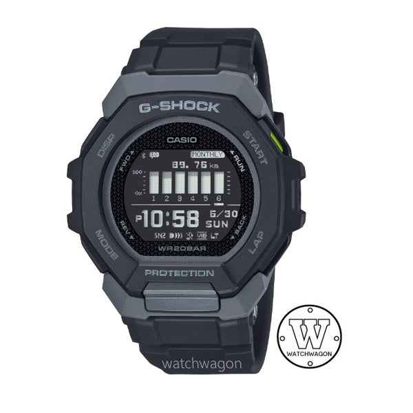 Casio G-Shock GBD-300-1 G-SQUAD Bluetooth Smartphone Mobile Link Digital Sports Watch