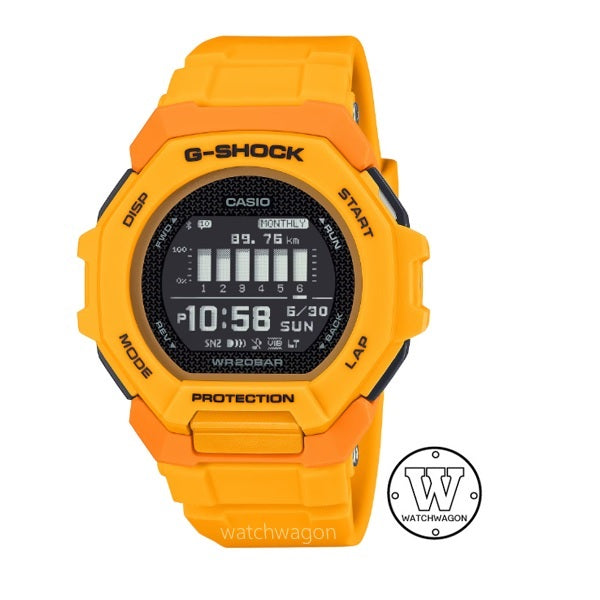 Casio G-Shock GBD-300-9 G-SQUAD Orange Bluetooth Smartphone Link Digital Sports Watch gbd-300