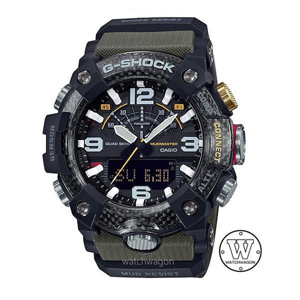 Casio G-Shock GG-B100-1A3 Mudmaster Quad Sensors Bluetooth Mobile Link Fiber Insert Bezel GG-B100 GGB100
