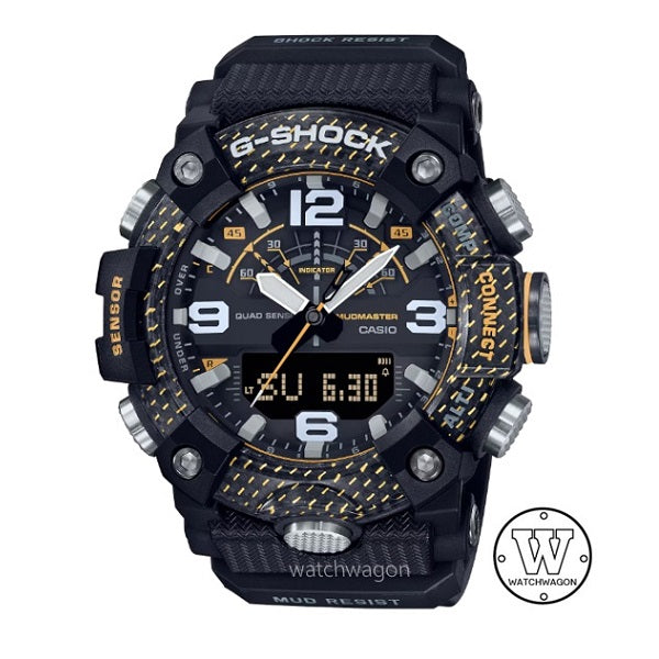 Casio G-Shock GG-B100Y-1A Mudmaster Quad Sensors Bluetooth Mobile Link Carbon Insert Bezel GG-B100 GGB100