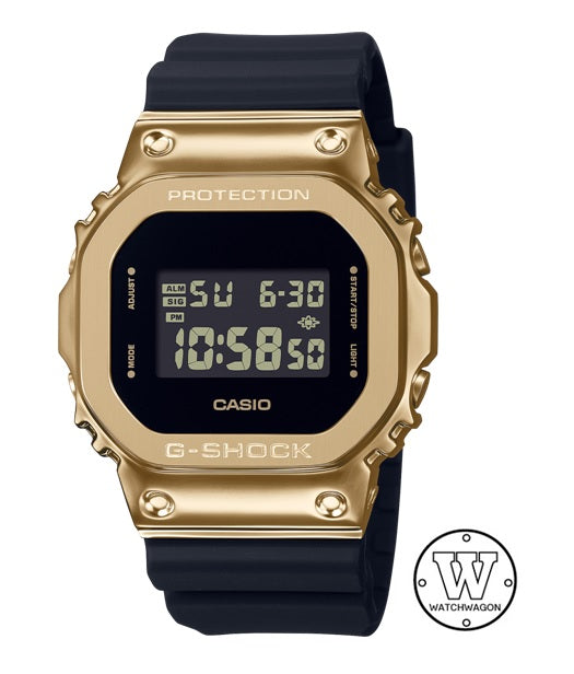 Casio G-Shock GM-5600G-9 Gold Tone Metal Bezel Digital Gents Sports Watch gm-5600 gm5600 gm-5600g-9dr