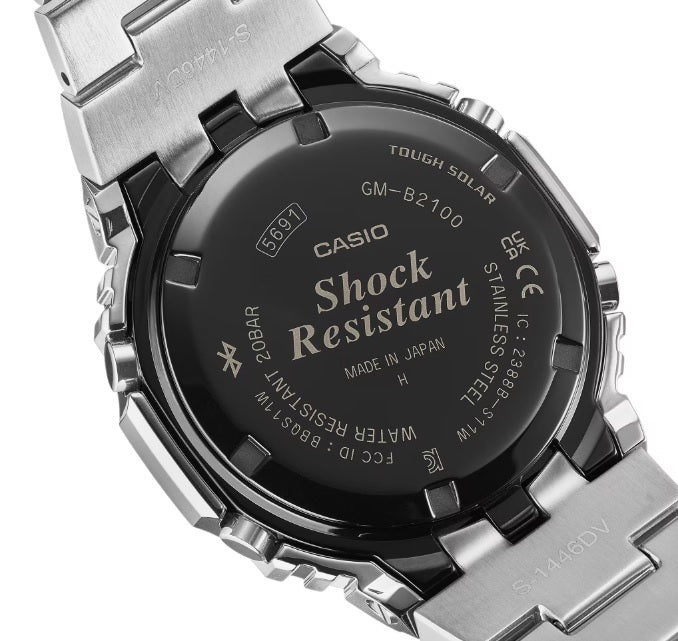 Casio G-Shock GM-B2100SD-1A Gray Dial Full-Metal Chronograph Bluetooth Smart Link Tough Solar Gents Watch