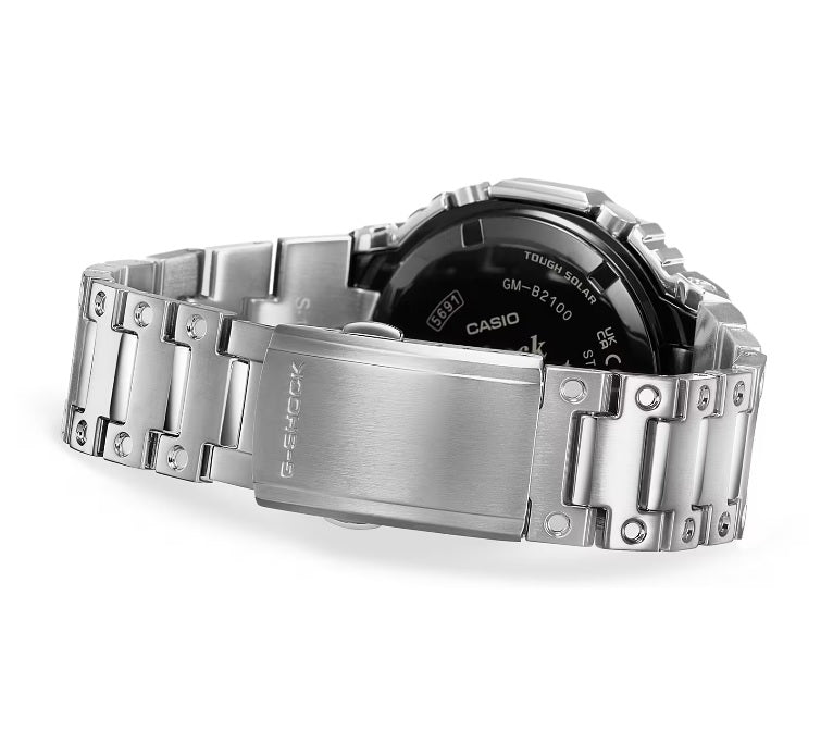 Casio G-Shock GM-B2100SD-1A Gray Dial Full-Metal Chronograph Bluetooth Smart Link Tough Solar Gents Watch