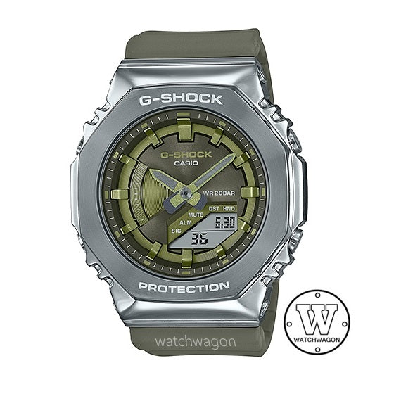 Casio G-Shock GM-S2100-3A Compact Size Metal Bezel Analog Digital Unisex Watch gms2100 gm-s2100-3adr