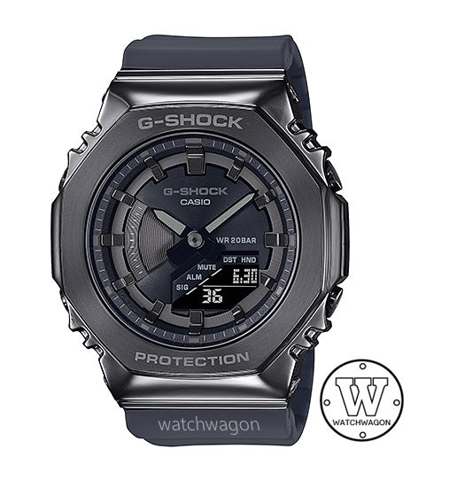 Casio G-Shock GM-S2100B-8A Compact Size Metal Bezel Grey Resin Band Analog Digital Unisex Watch gm-s2100 gm-s2100b-8adr