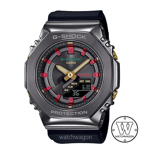 Casio G-Shock GM-S2100CH-1A Christmas Inspired Compact Size Metal Bezel Ana-Digi Unisex Watch gm-s2100 gm-s2100ch-1adr