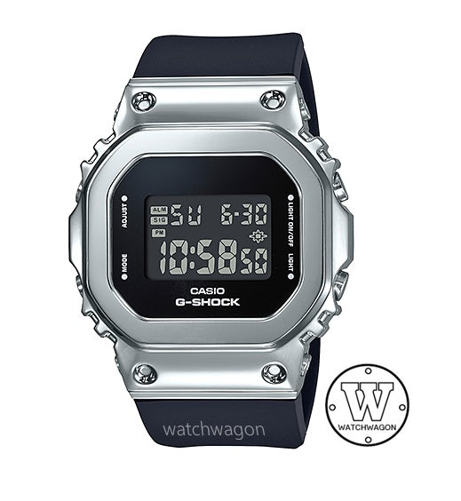 Casio G-Shock GM-S5600-1 Compact Size Metal Bezel Resin Band Unisex Digital Watch gms5600 gm-s5600-1dr