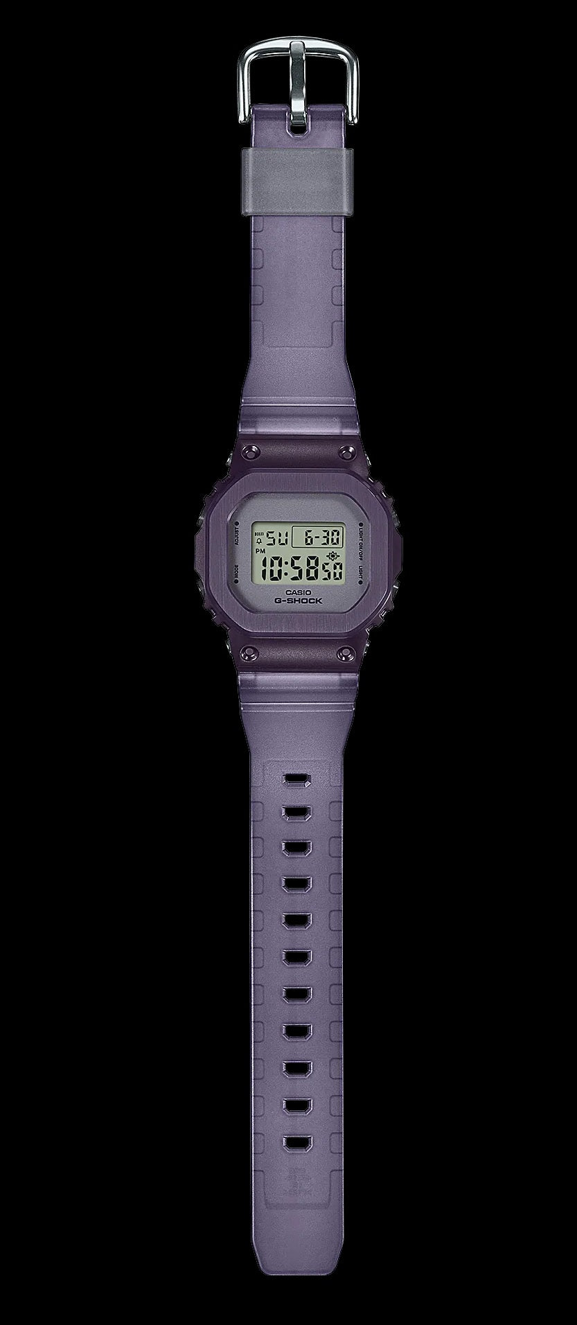 Casio G-Shock GM-S5600MF-6 Mid-Size Metal Bezel Purple Resin Band Unisex Digital Watch gms5600 gm-s5600mf-6dr GM-S5600