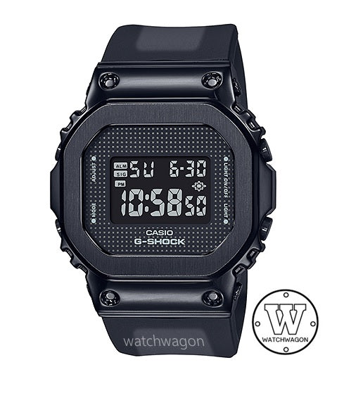 Casio G-Shock GM-S5600SB-1 Black Metal Bezel Semi-Transparent Resin Band Unisex Digital Watch gm-s5600 gm-s5600sb-1dr