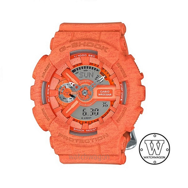 Casio G-Shock GMA-S110HT-4A Orange Compact Size Analog Digital Ladies Watch