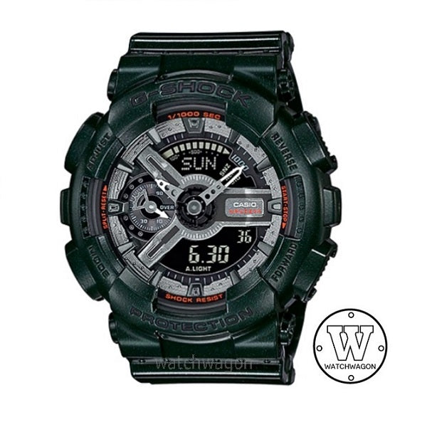 Casio G-Shock GMA-S110MC-3A Mid-Size Watch Dark Green Resin Band GMA-S110