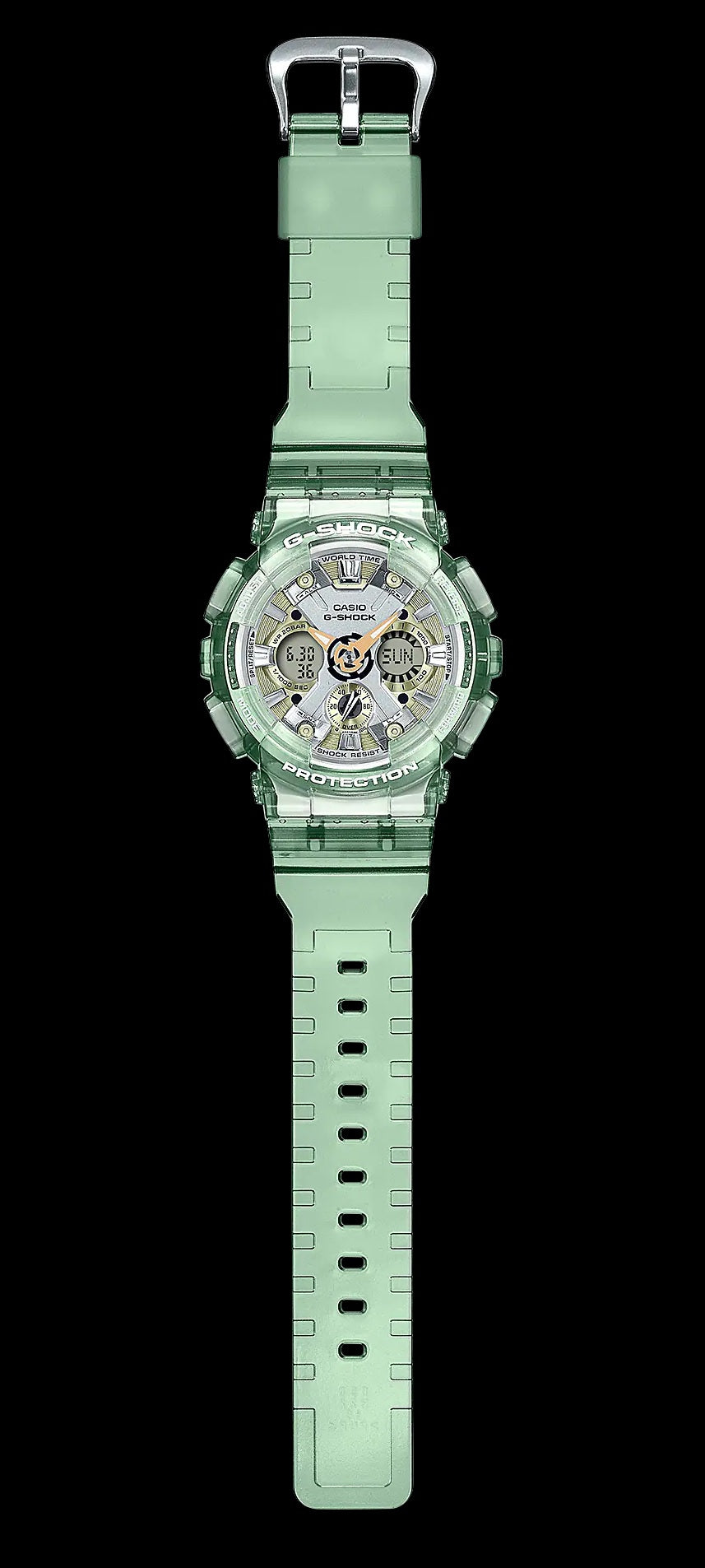 Casio G-Shock GMA-S120GS-3A Mid-Size Translucent Green Resin Band Ladies Analog Digital Watch gma-s120 gmas120 gma-s120g