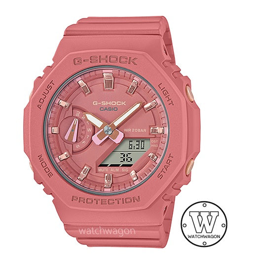 Casio G-Shock GMA-S2100-4A2 Compact Size Carbon Core Guard Analog Digital Pink Resin Band Unisex Watch gmas2100 Casioak