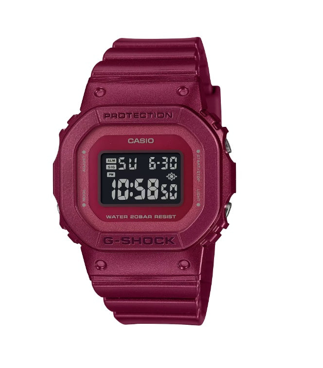 Casio G-Shock GMD-S5600RB-4 Maroon Negative Display Compact Size Unisex Digital Watch gmd-s5600 gmd-s5600rb