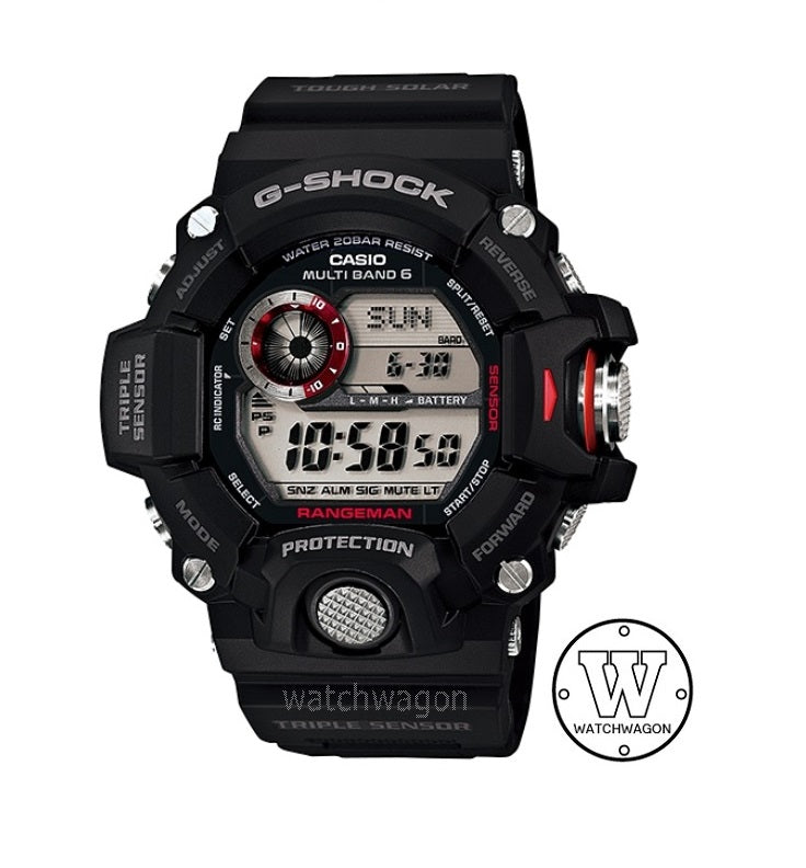 Casio G-Shock GW-9400-1 Rangeman Multiband Tough Solar Gents Watch gw-9400-1dr
