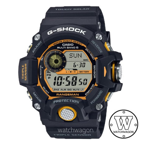 Casio G-Shock GW-9400Y-1 Rangeman Multiband Tough Solar Gents Watch gw-9400Y-1DR