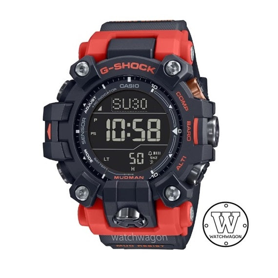 Casio G-Shock GW-9500-1A4 MUDMAN Tough Solar Multiband Triple Sensors Compass Altitude Thermometer Barometric Pressure