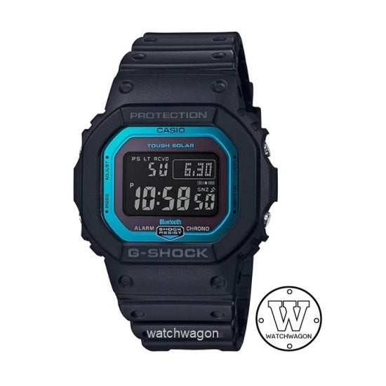 Casio G-Shock GW-B5600-2 Bluetooth® Multi Band 6 Tough Solar Black Resin Band Watch GWB5600-2D  GW-B5600-2