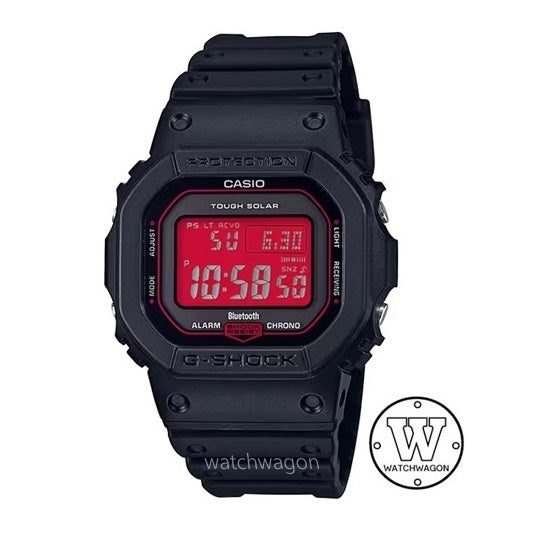 Casio G-Shock GW-B5600AR-1 Red Dial Tough Solar Multiband Bluetooth Digital Sports Watch Resin Band GW-B5600