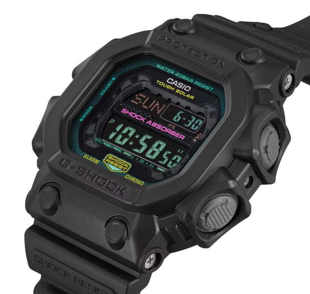 Casio G-Shock GX-56MF-1 KING Tough Solar Matte Black and Fluorescent Color Gents Watch gx-56 gx-56 gx-56mf-1dr gx-56m