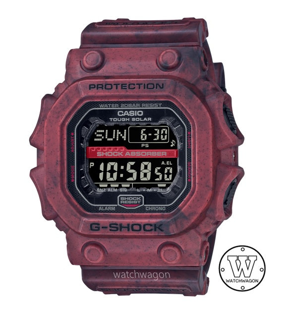 Casio G-Shock GX-56SL-4 KING Tough Solar Maroon Sand & Land Series Resin Band Gents Sports Watch GX-56SL-4DR GX-56SL-4D