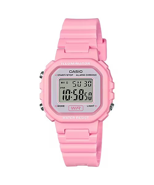 Casio LA-20WH-4A1 Pink Small Kid's & Ladies Digital Watch Case 5 years battery life