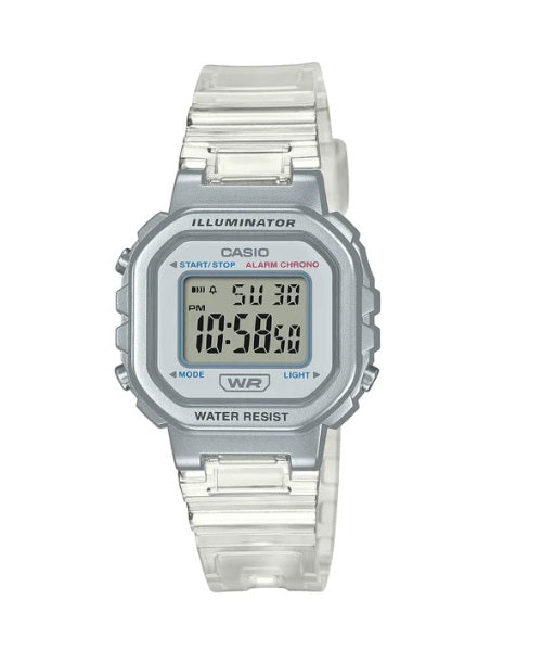Casio LA-20WHS-7A White Translucent Resin Band and Bezel Small Kid's & Ladies Digital Watch Case 5 years battery life (Copy)
