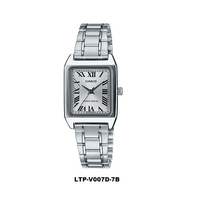Casio LTP-V007D-7B Classic Ladies Analog Dress Watch with steel bracel