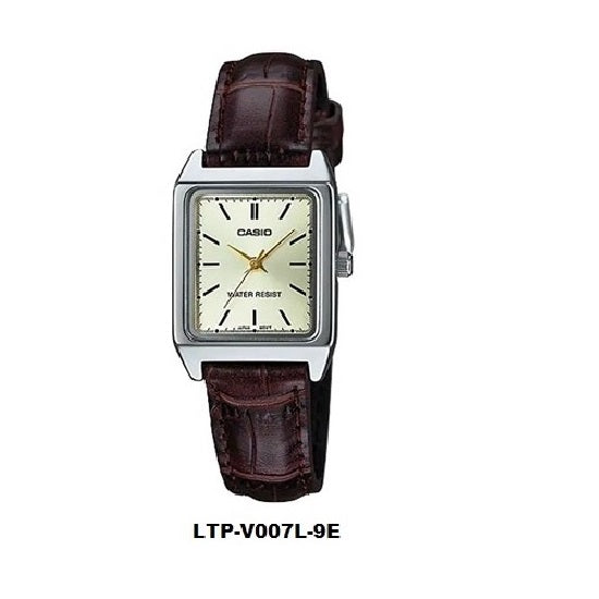 Casio LTP-V007L-9E Analog Ladies Dress Watch with leather strap ltp-v007
