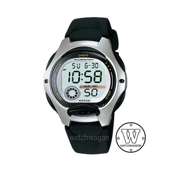 Casio LW-200-1A Small Kid's Digital Watch Black Resin Band LW-200