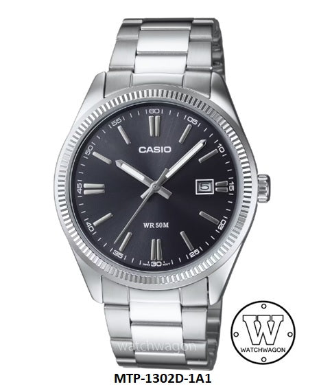 Casio MTP-1302D-1A1 Black Dial Analog Gents Watch