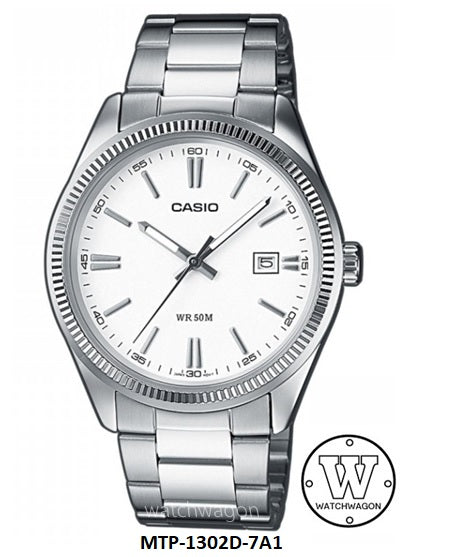 Casio MTP-1302D-7A1 White Dial Analog Gents Watch