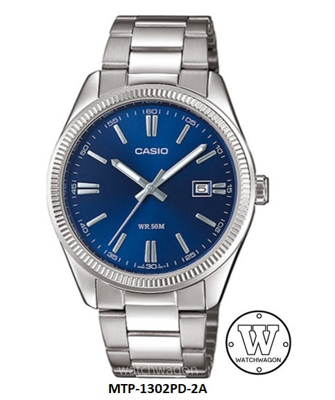 Casio MTP-1302PD-2A Blue Dial Analog Gents Watch