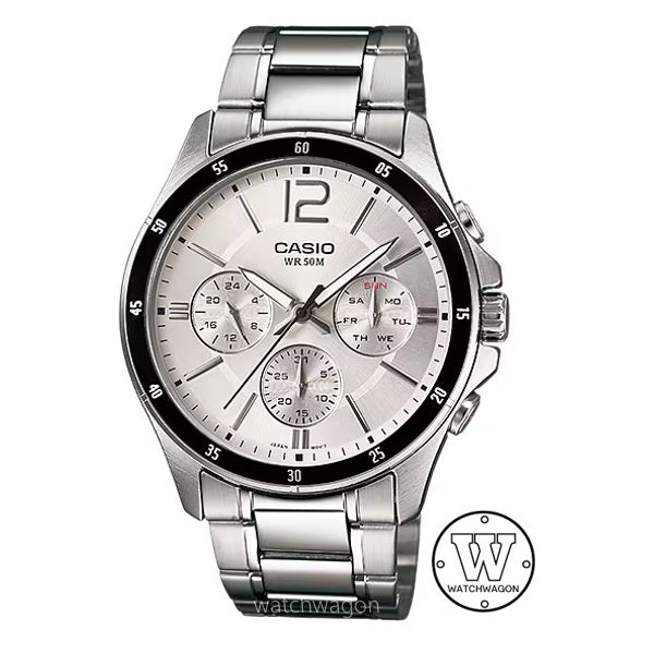Casio MTP-1374D-7A Silver Dial Analog Quartz Gents Watch