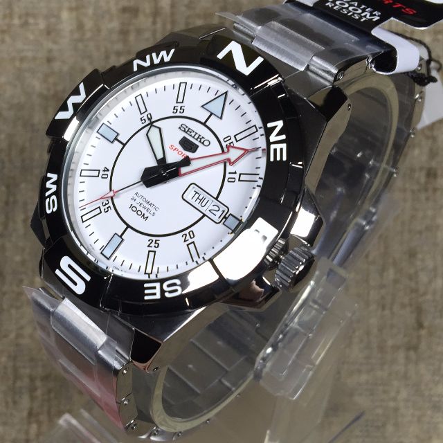 Seiko 5 SRPA63K1 Automatic 100m WR Stainless Steel Bracelet Gents Sports Watch SRPA63K SRPA63
