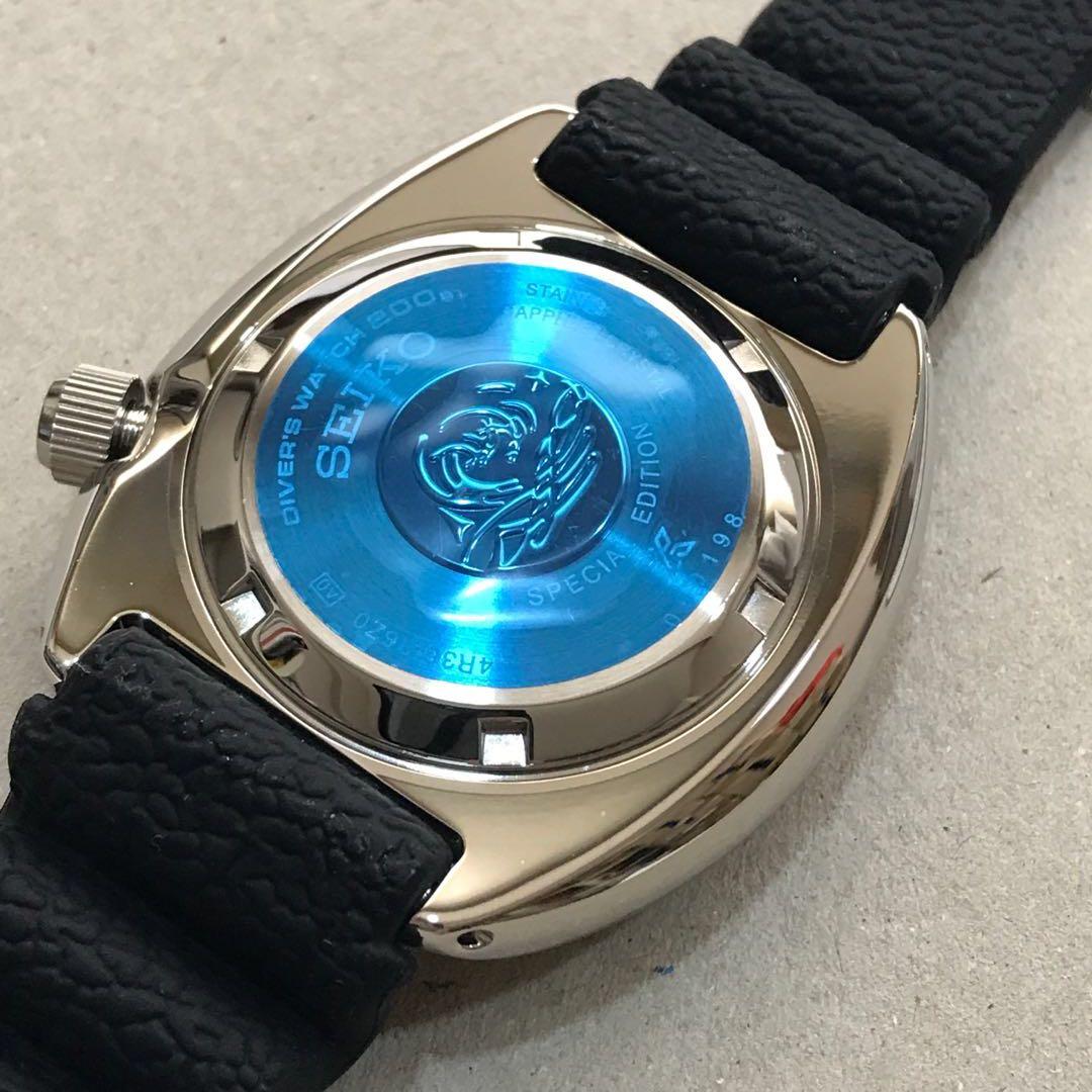 Seiko Prospex SRPE07K1 Special Edition 200m WR Diver's Watch AR Coated Sapphire Crystal Ceramic Bezel Silicone Strap