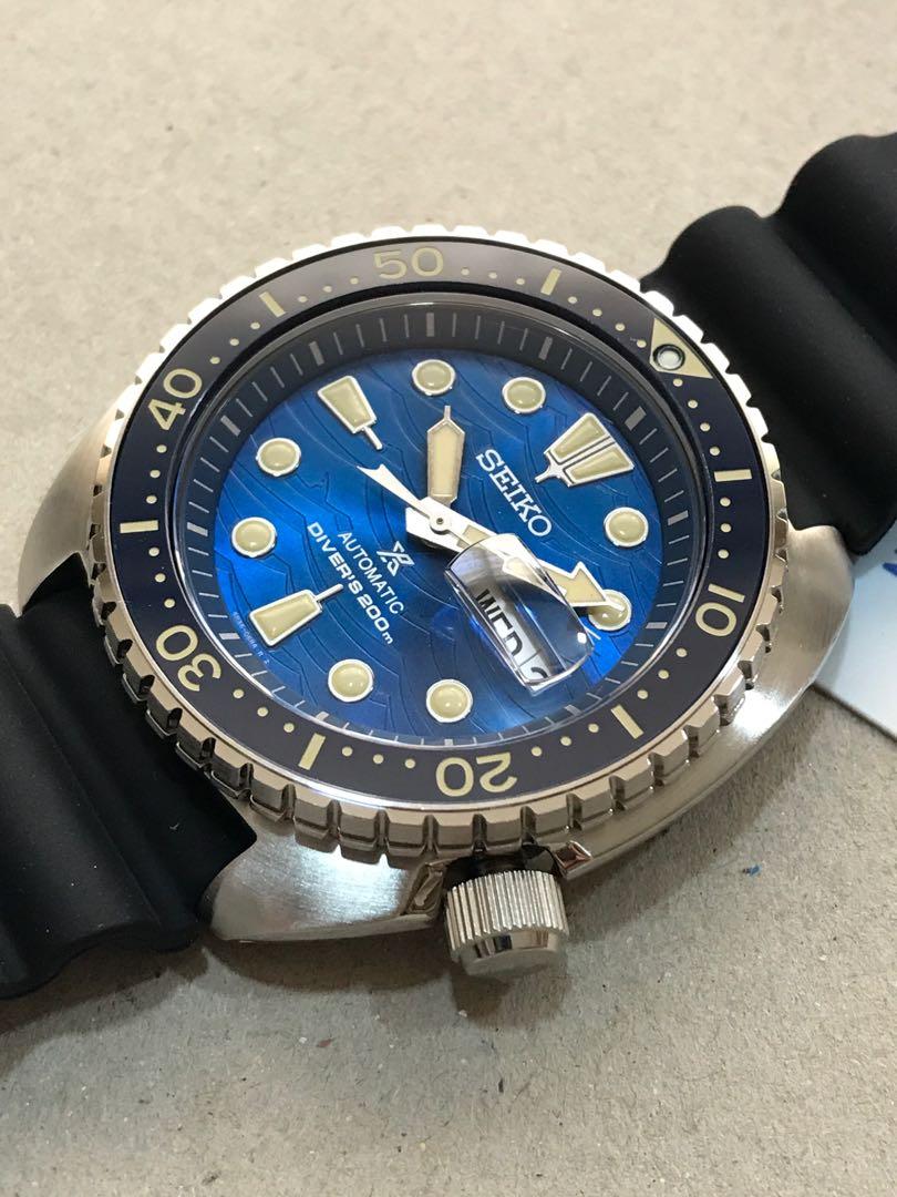 Seiko Prospex SRPE07K1 Special Edition 200m WR Diver's Watch AR Coated Sapphire Crystal Ceramic Bezel Silicone Strap