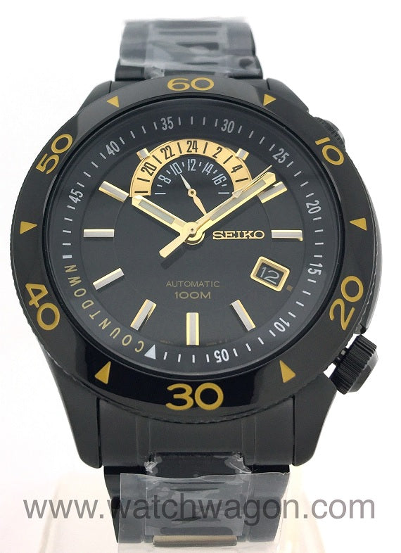 Seiko Superior SSA187K1 Automatic 100m Gents Watch Black Ion Plated Case and Steel Bracelet SSA187K1 SSA187