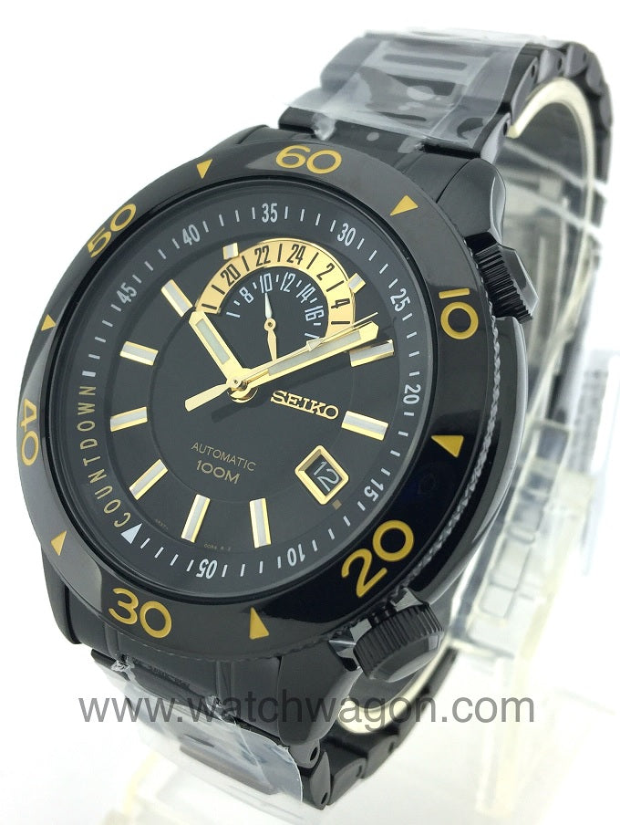 Seiko Superior SSA187K1 Automatic 100m Gents Watch Black Ion Plated Case and Steel Bracelet SSA187K1 SSA187