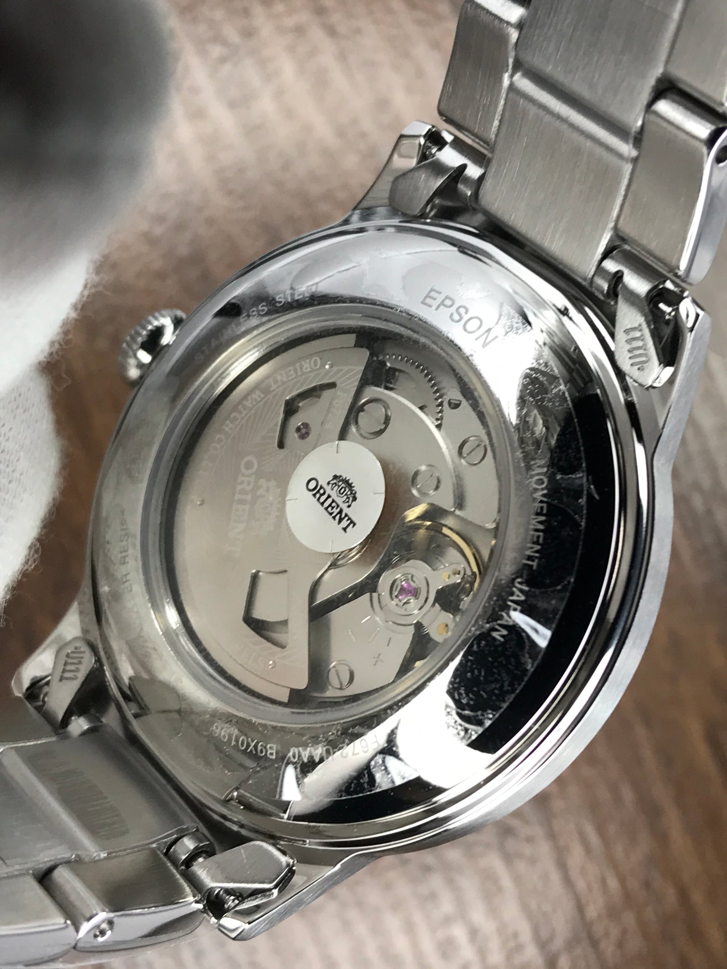Orient RA-AC0007L10B Bambino  Automatic Men's Watch Blue Dial Silver Bracelet 40.5mm case width