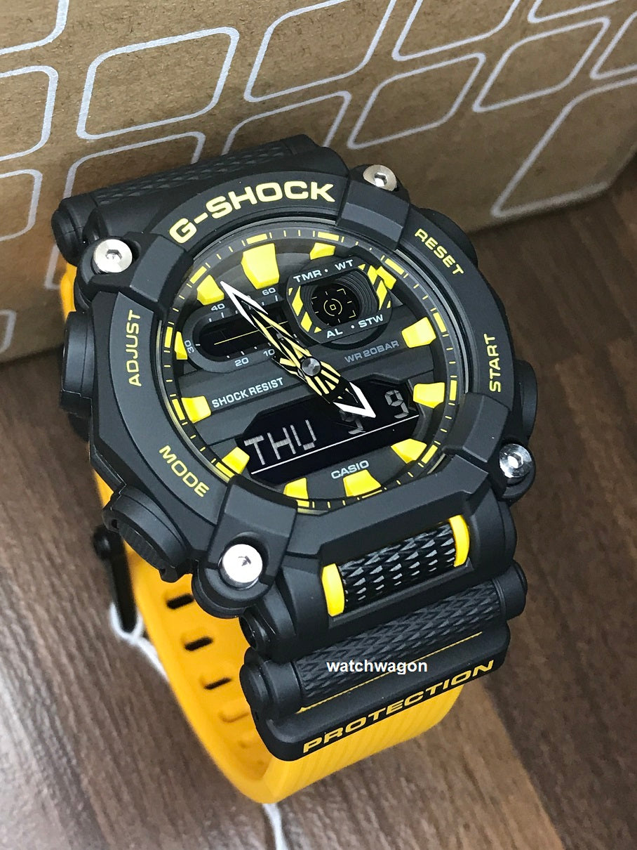 Casio G-Shock GA-900A-1A9 Black and Orange Gents Sports Watch  GA-900  GA900